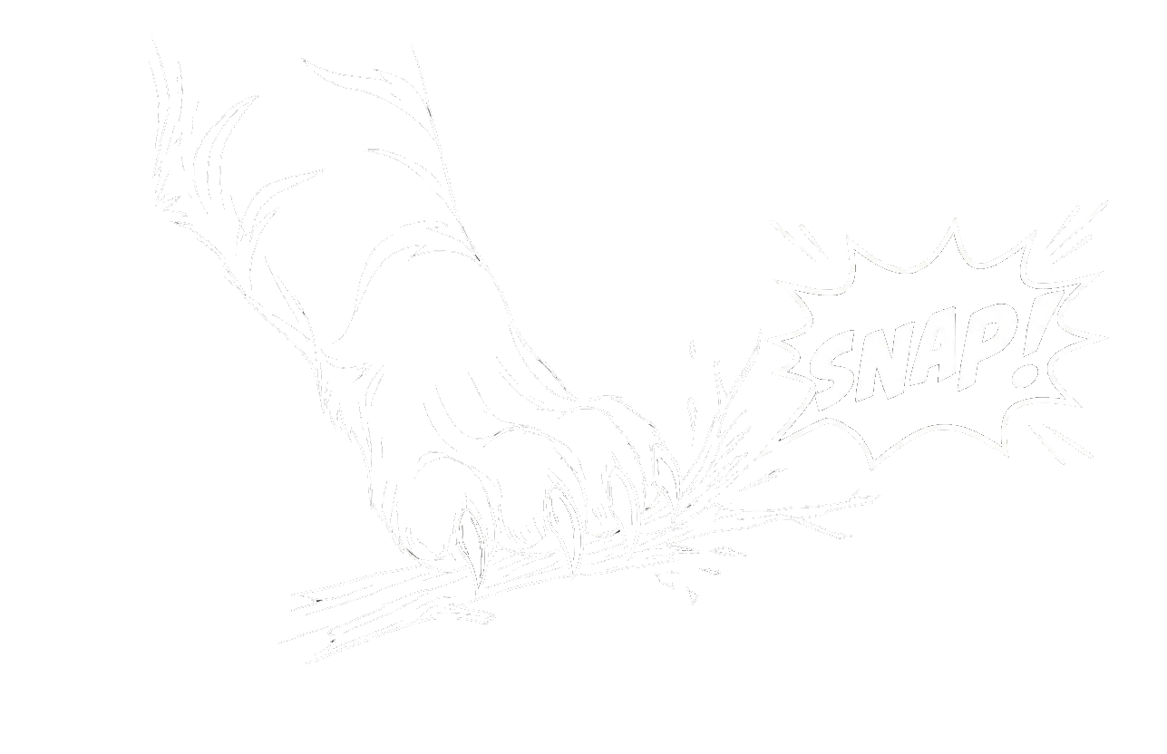 Sabretooth snapping a twig